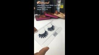 Faux Mink Magnetic Lashes 14-17mm|High-quality Eyelash Manufacturer Vendors Wholesale DFC13 #shorts