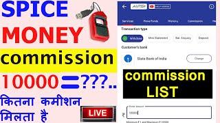 spice money commission bank mitra