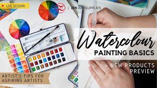 Watercolor Painting Essentials + New Product Reveal | ZenART Supplies