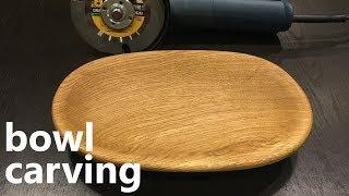 Power Carving a Oak Bowl