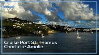 Cruise Port St Thomas, Charlotte Amalie - Walking Tour 4k