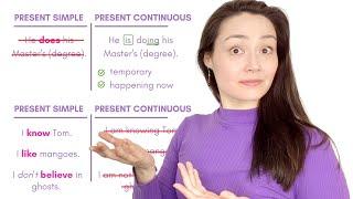 PRESENT SIMPLE and PRESENT CONTINUOUS | the complete grammar guide