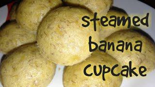 Steamed banana cupcake / Banana puto / Banana cupcake / How to make banana cupcake