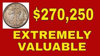 TOP 5  EXTREMELY VALUABLE WALKING LIBERTY HALF DOLLARS! RARE HALF DOLLARS TO LOOK FOR!!