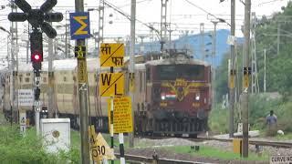 DHRONACHALAM-GUNTUR EXPRESS || 17227 || BZA CHOCOLATE LIVERY WAG-5 || INDIAN RAILWAYS ||