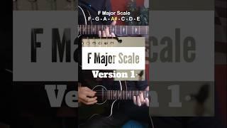 F Major Scale V1 | Guitar Scales | Guitar Theory with Aman Verma #guitarlesson