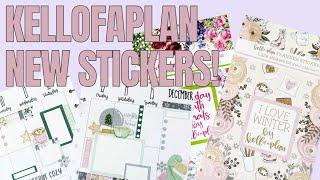 NEW Kellofaplan Sticker Books I Love Winter & Birthday Month Florals | Flip Through & Plan With Me