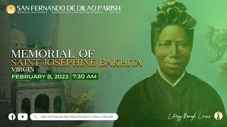 February 8, 2023 | 7:30 AM | LIVE NOW | Memorial of Saint Josephine Bakhita Virgin