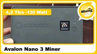 Avalon Nano 3 Bitcoin solo Heizung/Miner 4,2 Th/s mit 130 Watt dieser Miner macht einmal Sinn