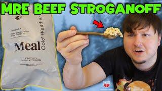 Winter Warfare Ration (MCW) Meal Cold Weather Test  Beef Stroganoff MRE - Meal Ready To Eat Review