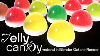 BLENDER 3D & OCTANE RENDER: GUMMY\JELLY CANDY MATERIAL