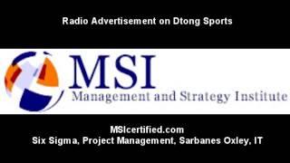 MSICertified.com advertised on Dtong Sports