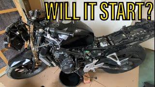 Will It Start? Salvage Auction Motorcycle With No Crank No Start!