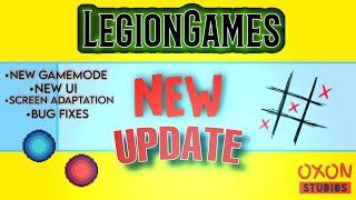 NEW UPDATE OF TICTACTOE|LegionGames By OXON-studios