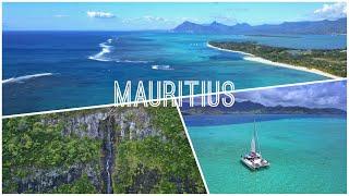 Scenic Mauritius Island in the Indian Ocean