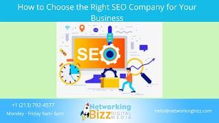 How to Choose the Right SEO Company for Your Business