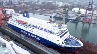 King Seaways renovation in dry dock | DFDS