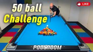 50 ball challenge, can I break and run this table? #poolplayer #billiards