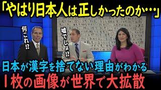 【海外の反応】外国人「これは...！やはり日本人は正しかったのか…」日本人が漢字を捨てなかった理由が分かるたった1枚の画像が世界で話題に！