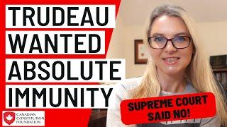 Trudeau's government wanted ABSOLUTE IMMUNITY from being sued for unconstitutional laws... THEY LOST