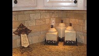 Tumbled Travertine Tile Kitchen Backsplash Ideas