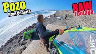 Windsurfing from PozoWinds - First session - RAW - Talk and Ride #insta360 X4