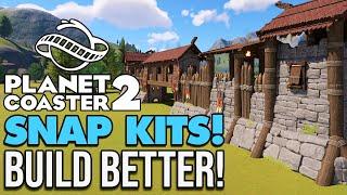 The NEW Best way to build in Planet Coaster 2!: Snap Kits!