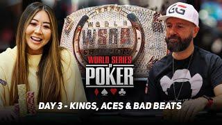 WSOP Main Event Day 3 - HIGHLIGHTS & CRAZY HANDS with Daniel Negreanu & Maria Ho