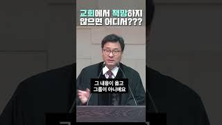 교회에서 책망하지 않으면 어디서??? #삼송제일교회 #정대운목사 #청교도개혁주의 #청교도