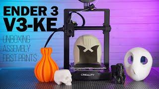 Creality Ender 3 - V3 KE Printer Unboxing, Assembly and Great Prints