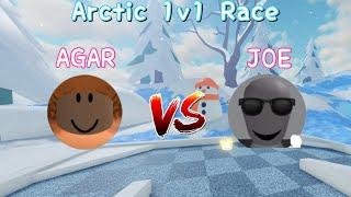 Arctic 1v1 Race Mode vs. AgarSobee (In Public)