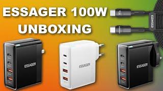 ESSAGER 100W Phone Charger Unboxing and Quick Charging Test 2024