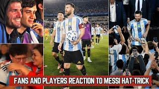 Argentina Fans Crazy reaction To Messi Hatt-Trick | MESSI MESSI