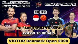 RIVALDY/MENTARI (INA) vs CHENG/ZHANG (CHN) | R32 Denmark Open 2024