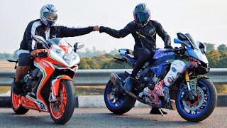 Yamaha YZF R1 vs MV Agusta F3 | Full Throttle!