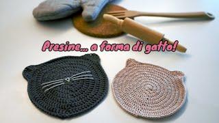 Tutorial presine a forma di gatto all'uncinetto - POPS!