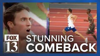 BYU runner's stumble leads to unforgettable comeback