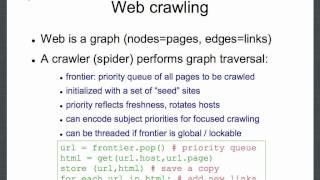 Web crawling 3: the algorithm