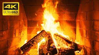  The Best Burning Fireplace 4K (10 HOURS) with Crackling Fire Sounds NO MUSIC Close Up Fireplace 4K