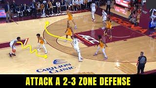 How to beat a 2-3 zone defense