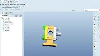 Pro e ( Pro Engineer) Cross Head Assembly Tutorial