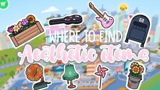 Where to find 60+ *Aesthetic items * in Toca Life World 