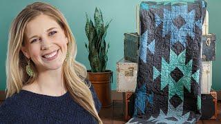 How to Make a Mirrored Mountains Quilt - Free Quilting Tutorial