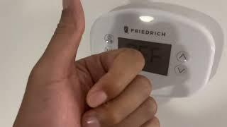 Friedrich and Verdant Thermostat - How to Use