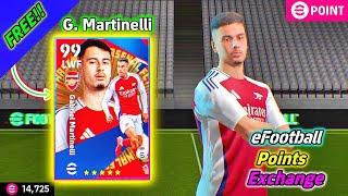 How To Train 5000 eFootball Points Shop G. Martinelli: Gabriel Martinelli Max Level-Efootball 25