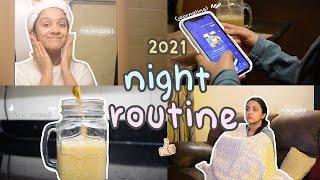 my night routine 2021 | skincare journaling app coffee| Meghna Verghese 