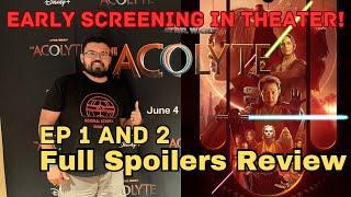 Star Wars The Acolyte Ep 1 & 2 FULL SPOILERS review!