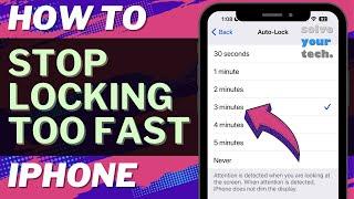iOS 17: How to Stop iPhone from Locking Too Quickly