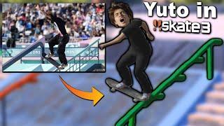 Remaking The Olympics in Skate 3 | Yuto Horigome, Nyjah Huston and Jagger Eaton - Best Tricks