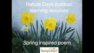 Spring poem - Nature Days outdoor learning resources